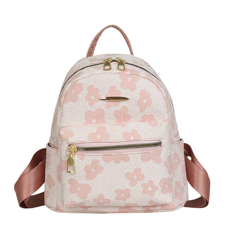 Women Fashion Printed Canvas Large Capacity Backpack