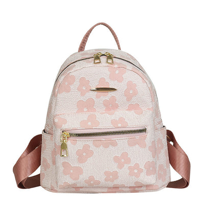 Women Fashion Printed Canvas Large Capacity Backpack