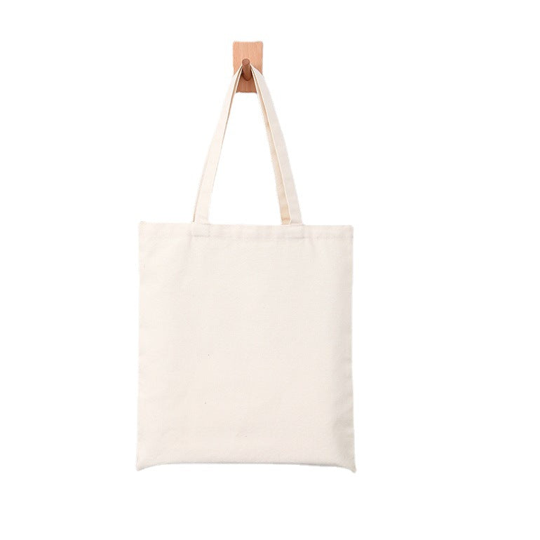 Sac de courses simple en toile de couleur unie pour femme 