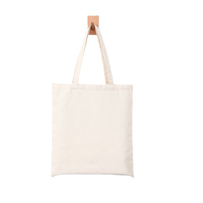 Sac de courses simple en toile de couleur unie pour femme 