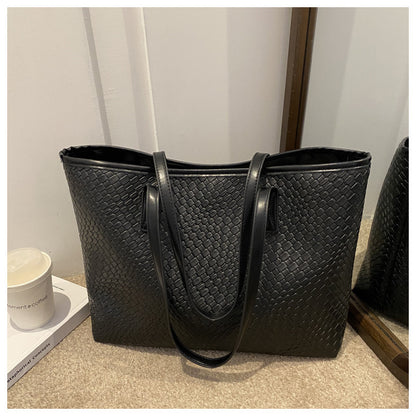 Women Fashion Casual Large Capacity Pattern Printed PU Tote Bag