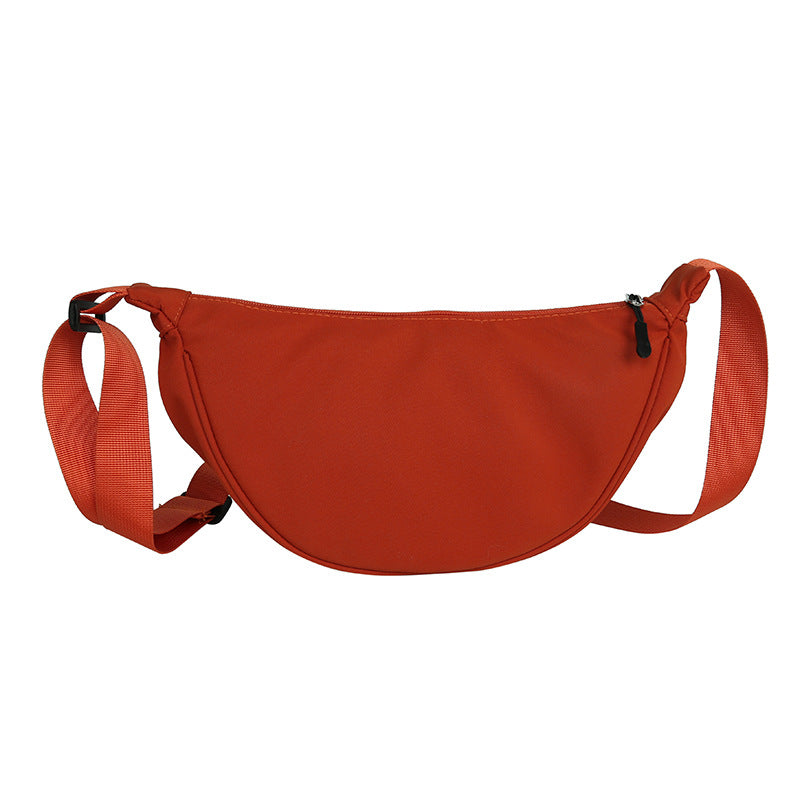 Summer Women Fashionable Simple Dumpling Shape Oxford Cloth Crossbody Bag