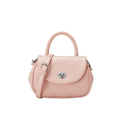 Fashion Solid Color Diamond Mini Crossbody Bag