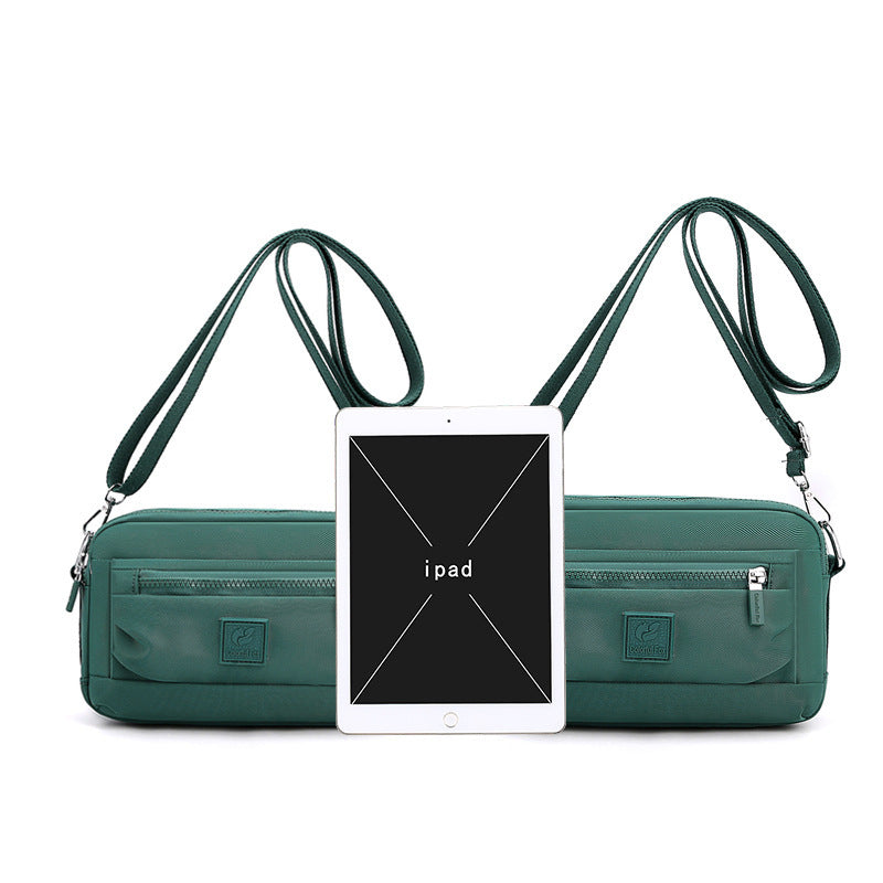 Sacs à bandoulière en nylon imperméables pour femmes, décontractés, couleur unie, fermeture éclair 