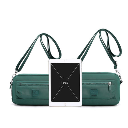 Sacs à bandoulière en nylon imperméables pour femmes, décontractés, couleur unie, fermeture éclair 