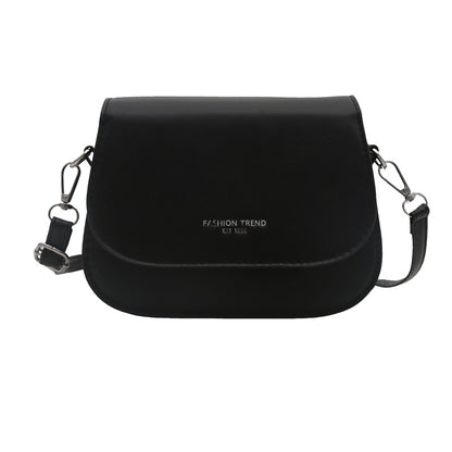 Women Fashion Casual Solid Color Square Flap PU Crossbody Bag