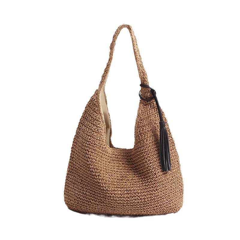 Fashion Summer Large Capacity Straw Woven Shoulder Bag