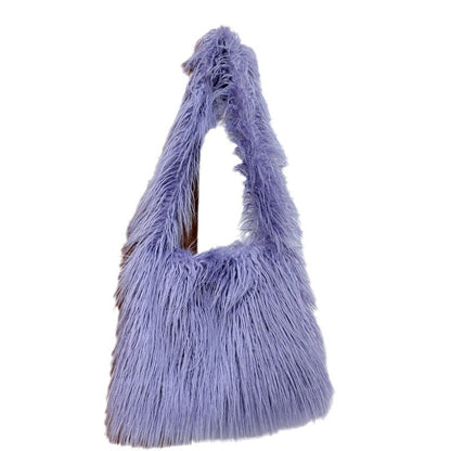 Women Winter YK2 Plush Large Capacity Shoulder Bag