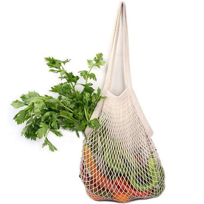 Sac de courses tissé de grande capacité pour fruits et légumes de cuisine, sac en filet creux portable 