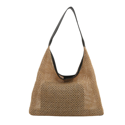 Women Vacation Summer Fashionable Straw Woven Shoulder Bag