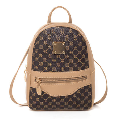 Vintage Print Large Capacity Backpack