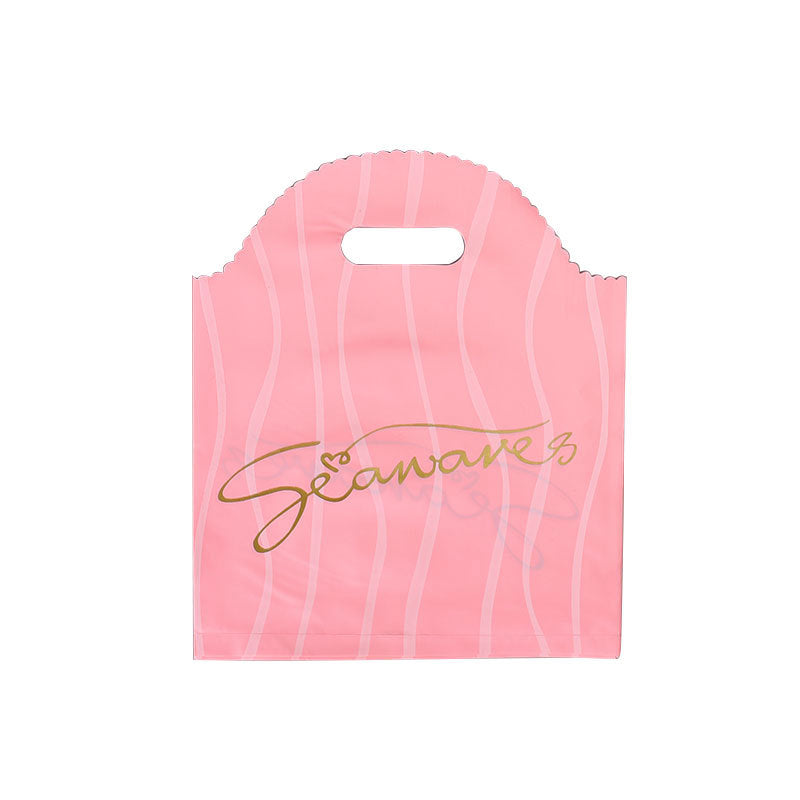 Lot de 100 sachets en plastique pour emballage cadeau, imprimés à la mode 