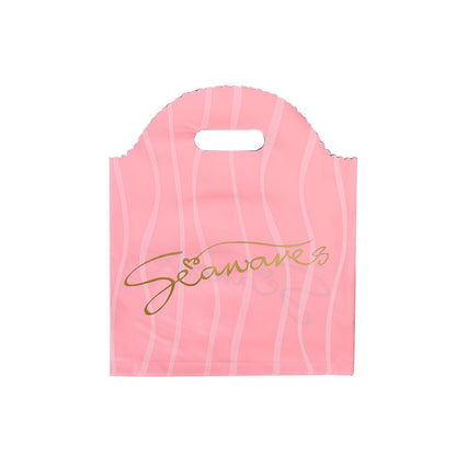 Lot de 100 sachets en plastique pour emballage cadeau, imprimés à la mode 