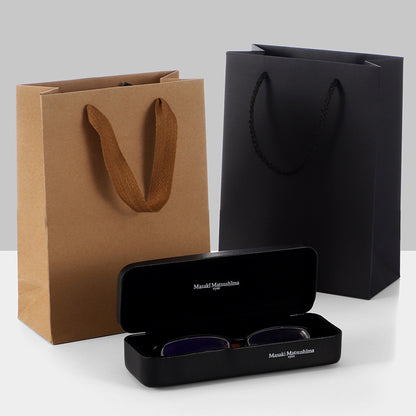 Sac en papier simple de couleur unie, sac d'emballage portable 