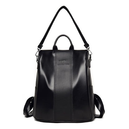 Women Fashionable Simple Large Capacity Multi-Functional PU Backpack