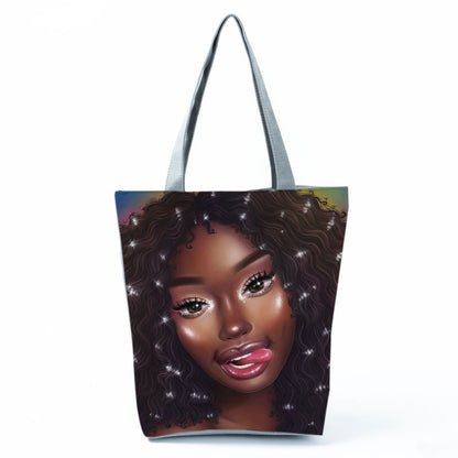 Women'S Cool Girl Print One Shoulder Shopping Bag