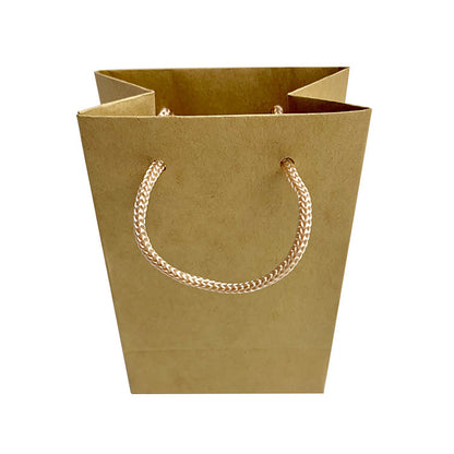 Sac en papier kraft noir et blanc, emballage cadeau pour bijoux, logo personnalisable 