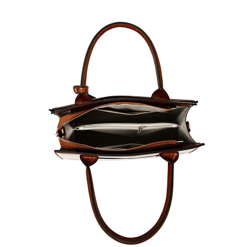 Ensembles de sacs à main vintage en crocodile de grande capacité 