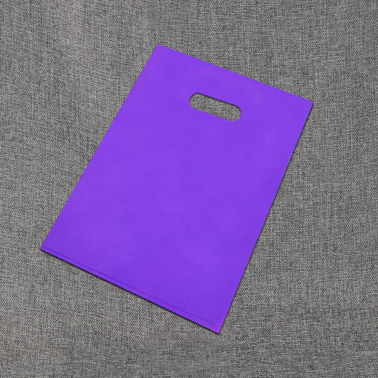 PE Solid Color Plastic Shopping Gift Bag