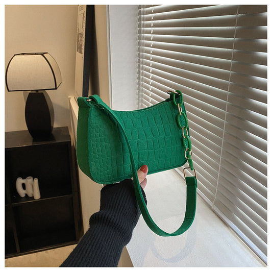 Women Fashion Casual Rhombic Nylon Square Zipper Shoulder Bag