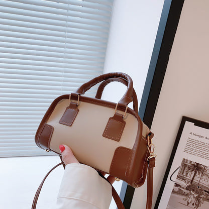 Sac à bandoulière grande capacité à blocs de couleurs tendance 