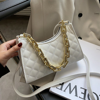 Women Fashion Chain One Shoulder Handbag Baguette