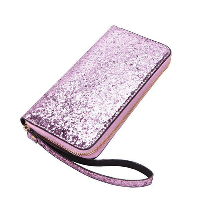 Women'S Fashion Sequin Long Hand Coin Purse