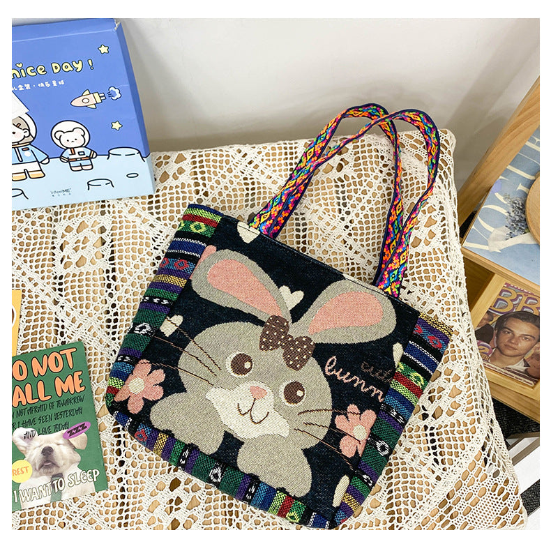 Sac à main bohème ethnique vintage grande capacité 