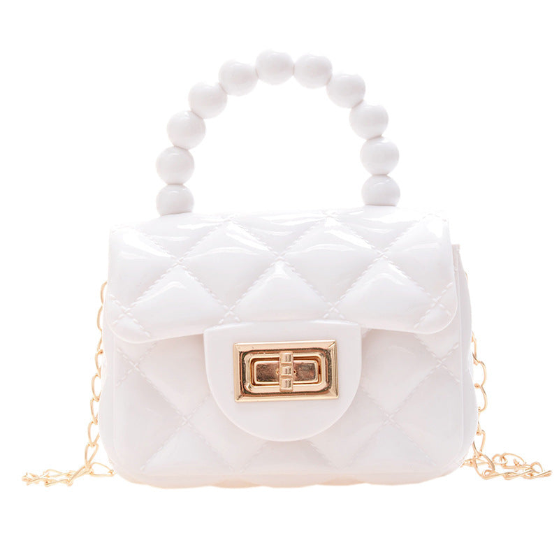 Mini sac messager tendance en gelée solide 