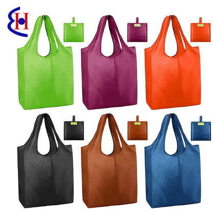 Custom Logo Solid Color Large Capacity Eco-Friendly Shopping Bag