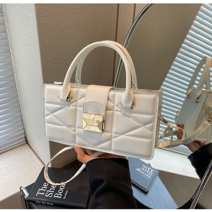 Sacs à main simples à fermeture à pli de couleur unie 