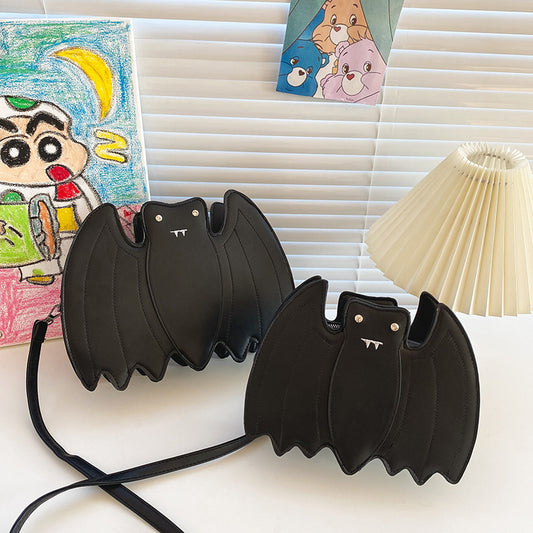 Sac bandoulière créatif gothique Halloween chauve-souris 