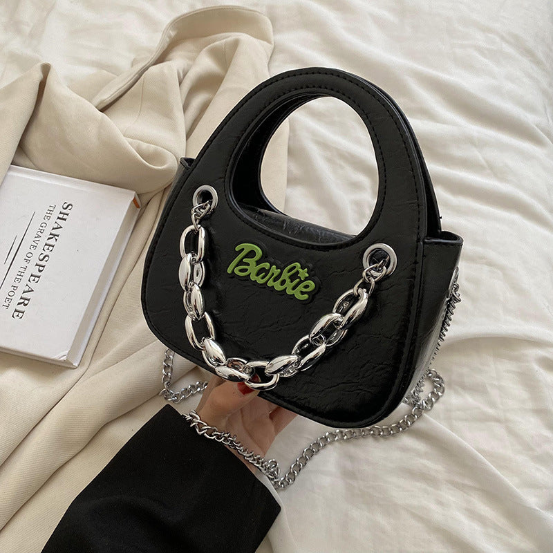 Sac bandoulière Pop Chain couleur unie 