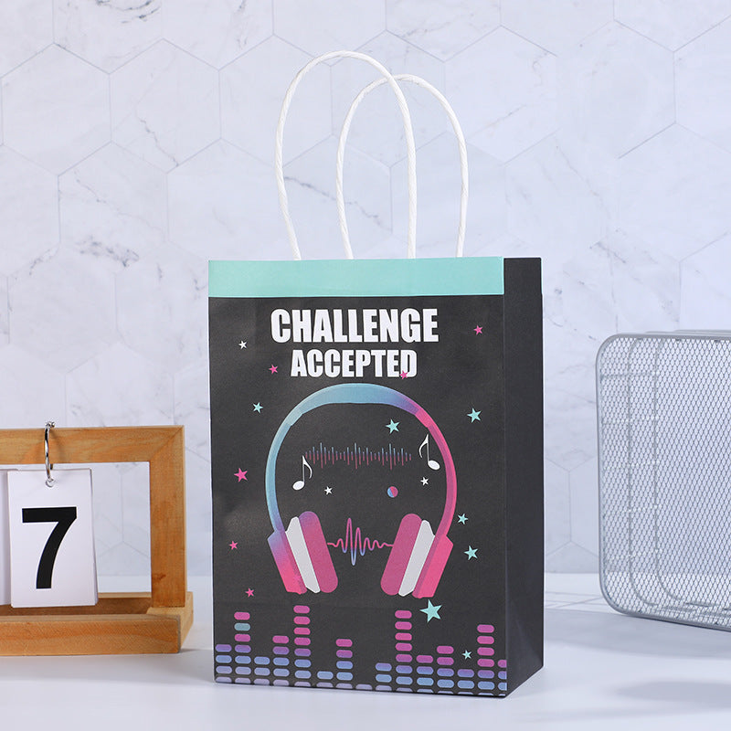 Sac de rangement et d'emballage personnalisé pour musique électronique, accessoires de vêtements 