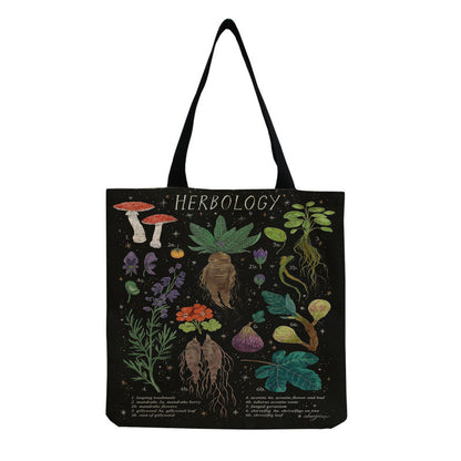 Women'S Creative Large Capacity Portable Mushroom Print Shopping Bag