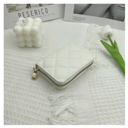 Women Fashion Embroidered Lingge 9 Cards Organ Coin Purse