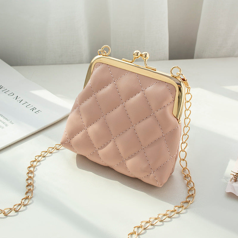 Women Fashion Rhombus Chain Mini Bag