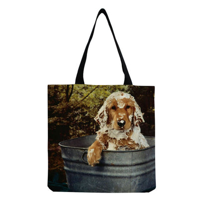 Personalized Large-Capacity Cute Pet Dog Printing Shopping Bag