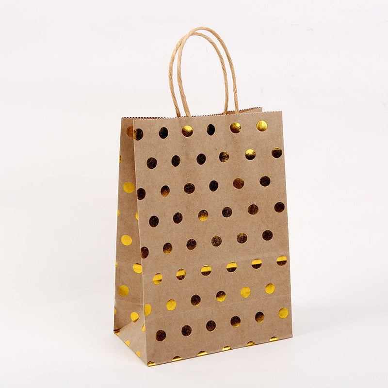 Sac fourre-tout en papier kraft avec impression à chaud - 21 x 15 x 8 cm 