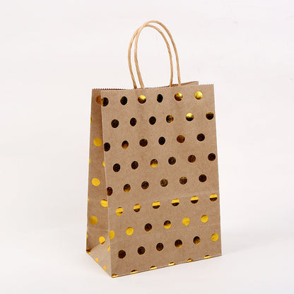 Sac fourre-tout en papier kraft avec impression à chaud - 21 x 15 x 8 cm 