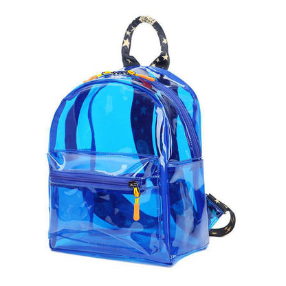 Women Fashion Pvc Clear Waterproof Backpack