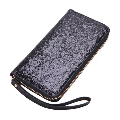 Women'S Fashion Sequin Long Hand Coin Purse