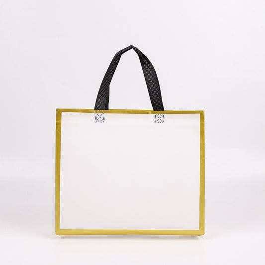 Simple Contrast Color Clothing Packaging Shopping Bag