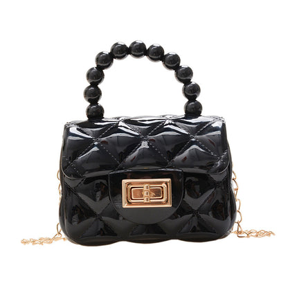 Mini sac messager tendance en gelée solide 