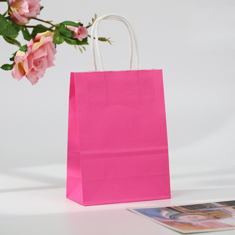 Fashion Creative Solid Color Custom Packaging Bag Clothing Shopping Portable Gift Bag