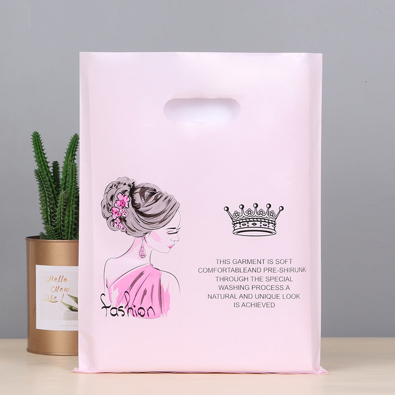 Sac en plastique pour emballage cadeau avec impression créative et tendance 