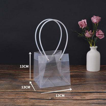 Simple Transparent PVC Square Plastic Gift Bag
