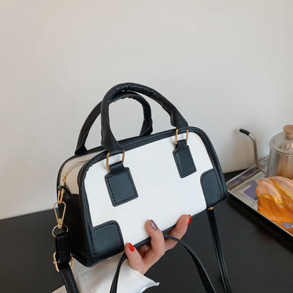 Sac à bandoulière grande capacité à blocs de couleurs tendance 