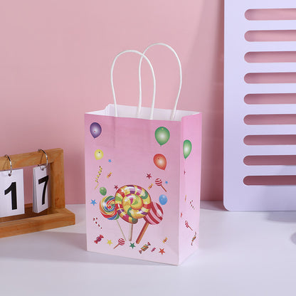 Sac de rangement et d'emballage à motif de ballons et bonbons de dessin animé, accessoires pour vêtements