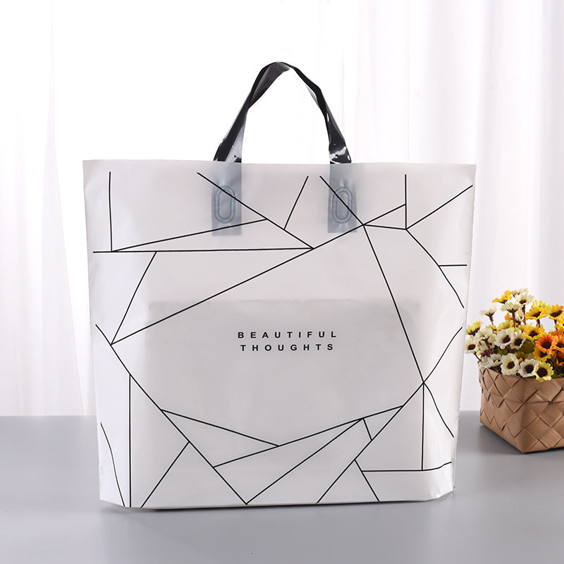 Sac fourre-tout en plastique à motif géométrique simple 